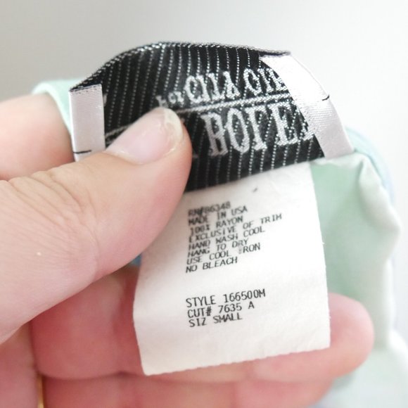 Vintage Y2K Nancy Bolen Light Blue Checkerboard Pattern Patchwork Tank Small - Picture 2 of 9